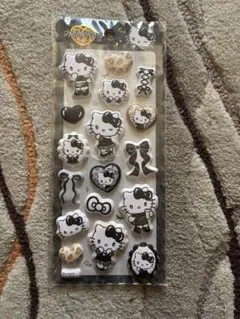 正規品 新品、未開封 サンリオ ハローキティもちもちマシュマロシール（ブラック）