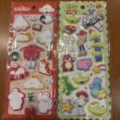 モチモチマシュマロシール　ベイマックス　トイストーリー
