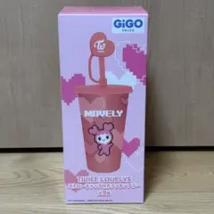 TWICE LOVELYS ストロー付きプラタンブラー　モモ　GiGO限定
