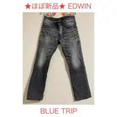 ほぼ新品 EDWIN BLUE TRIP BTJ03 ブラック W30