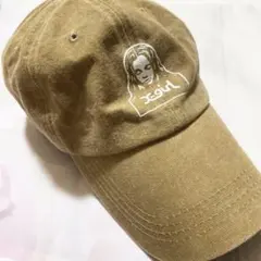 x-girl キャップ　ベージュ　カーキ