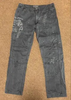 アビレックス AVIREX ワークパンツ Lazuli color 硫化染め