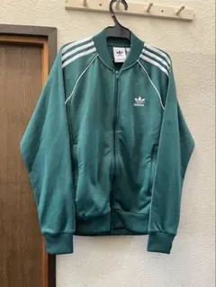 adidas ダークグリーン ジャージ