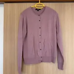 UNIQLO　エクストラファインメリノ　カーディガン　ピンク　Lサイズ