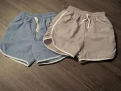 【美品】GLOBAL WORK　ハーフパンツ 2色、2枚セット140