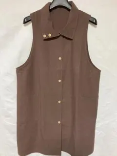 エプロンえりつき訳ありこげ茶AH