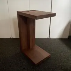 ヒラシマ サイドテーブル ウォールナット 大川家具 - メルカリ