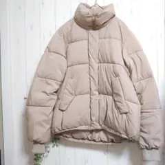 ページボーイ　中綿ジャンパー〚M〛ジップアップ ブルゾン ジャンパー グレージュ