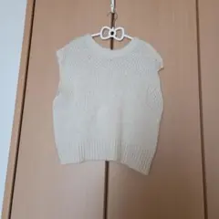 サマンサモスモス　前後2wayニットベスト