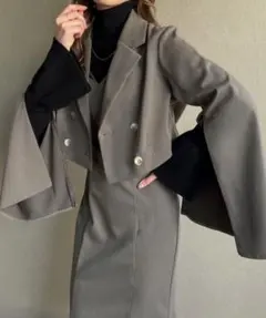 【土日価格】ジュノア ショートジャケットセットマーメイドキャミワンピースXL