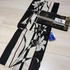 新品☆呉服屋♪粋モダン！綿しじら織 大人渋！上品な夏着物 浴衣3点