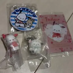 ポチャッコ グッズセット 缶バッジ キーホルダー めじるし
