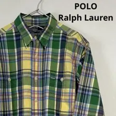 美品 90s POLO Ralph Lauren 長袖シャツ チェック