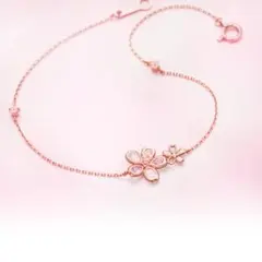 2021限定 4℃ 桜コレクション K10 ピンクゴールド ブレスレット 高島屋