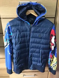 POLO ラルフローレン ダウン メタルロゴ パーカー サイズ M復刻版