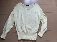 BARNYARDSTORM 淡い黄色 ニットセーター 春ニット　長袖