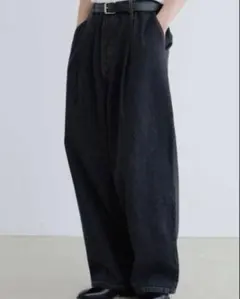 【SINSS】 新品未使用 ワイド バールンデニム Lのサムネイル