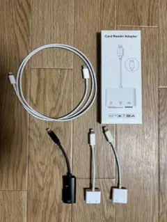 【バラ不可・ジャンク品】Lightningケーブル、変換アダプタ、カードリーダー