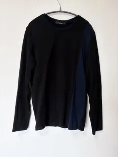 COMME CA MEN 長袖カットソー ブラック