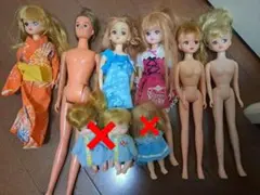 リカちゃん。人形。6体セット。お洋服。takara。昭和レトロ。年代物
