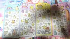 【韓国正規品】ボンボンドロップシール ポケモン 4枚セット