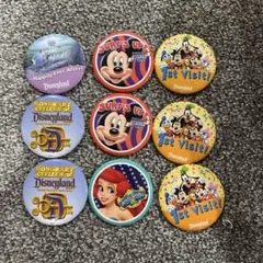 海外ディズニーランド 記念バッジ 9個セット