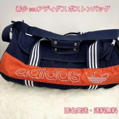 希少 80sアディダス ボストンバッグ ドラム型 デカロゴ ヴィンテージ レトロ