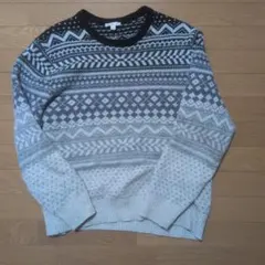 Gap ウール100% フェアアイル柄セーター XL