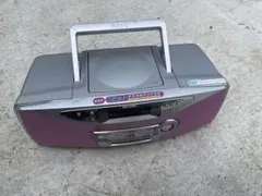 シャープMDシステムSD-FX10桃 中古品 CDラジカセ MDラジカセとMD