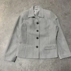 ヴィンテージ　ホワイト系テーラードジャケットフリーサイズ春物