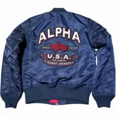 2026年最新】ALPHA INDUSTRIES カラー：ネイビー系 メンズ MA-1