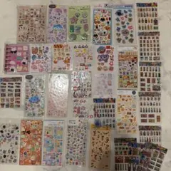 シールセット　エンジェルブルー　平成ぷっくりシールなど