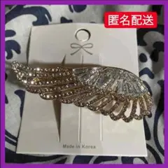 羽型クリスタルヘアクリップ 韓国