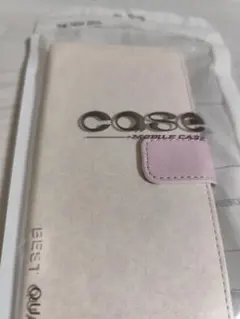 CASE 手帳型モバイルケース ホワイト・ピンク