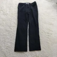 EDWIN　エドウィン　ブラックデニム　ダブルステッチ　牛革ラベル　Lサイズのサムネイル