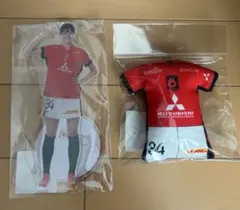 浦和レッズ　平川陽菜選手アクリルスタンド　クッションキーホルダーのセット