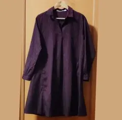 Ray Cassin レイカズン ストライプ 長袖 シャツワンピース