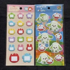 いないいないばあ ワンワン&ぽぅぽ ぷくぷくシール セリア