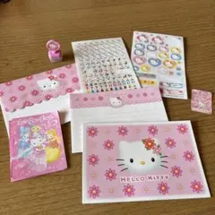 HELLO KITTY メモ用紙セット シールスタンプ付き