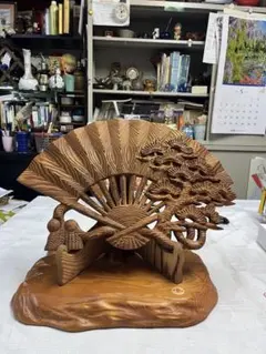 屋久杉 扇子の工芸品 - メルカリ