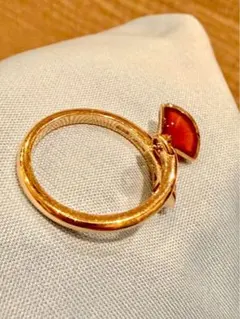BVLGARI ディーヴァ K18 カーネリアン ダイヤ リング