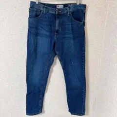 ラングラー Wrangler ジーンズ テーパード 無地 ビッグサイズ 青 綿のサムネイル