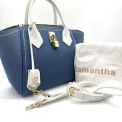 Samantha Thavasa ブルー デニム ハンドバッグ 2way 美品のサムネイル