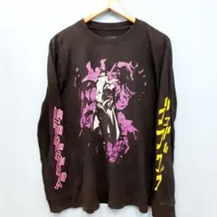 ジョジョ奇妙な冒険「承太郎・Dio」 長袖Tシャツ 黒