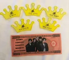 TXT 公式 MOAコン 落下物 クラウン 王冠 5枚 ルザラバ ドル 札