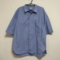 ✨美品✨GU（L）ストライプ 半袖シャツ　カジュアル