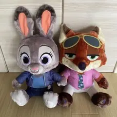 ズートピア2 スーパーラージ　ぬいぐるみ　ジュディ　ニック