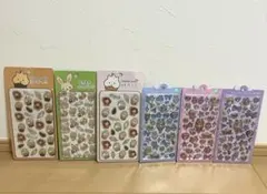 マジカル　ボンボンドロップシール　はむかっぷ　うさもち　6点セット