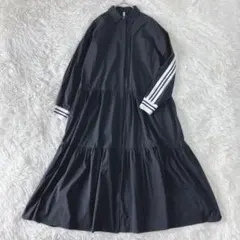 ✨極美品✨ディニテコリエ　バックラインシャツワンピース　ロング　マキシ丈　黒のサムネイル