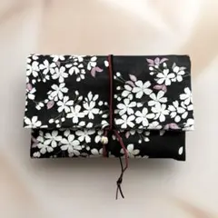 御朱印帳ケース／夜桜/大判サイズ2冊/ハンドメイド
